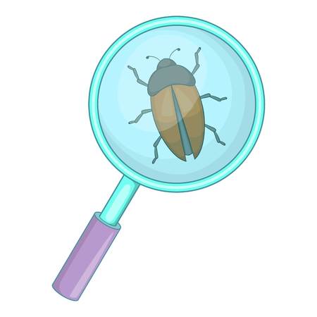 Magnifying glass icon. Cartoon illustration of magnifying glass vector icon for webのイラスト素材