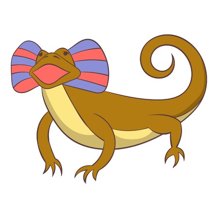 Desert lizard icon. Cartoon illustration of desert lizard vector icon for webのイラスト素材