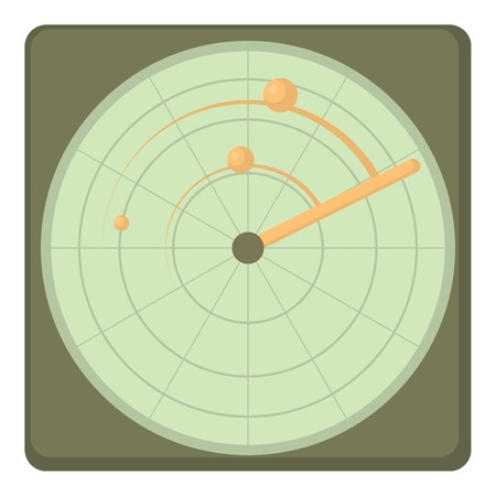 Radar icon. Cartoon illustration of radar vector icon for webのイラスト素材
