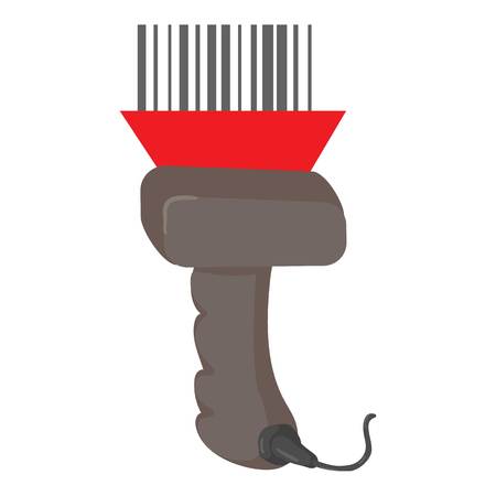 Scanner icon. Cartoon illustration of scanner vector icon for webのイラスト素材