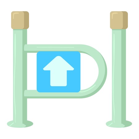 Fencing system icon. Cartoon illustration of fencing system vector icon for webのイラスト素材