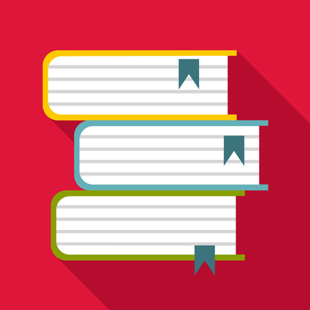 Foreign books icon. Flat illustration of foreign books vector icon for webのイラスト素材