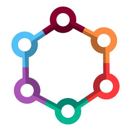 Diagram icon. Flat illustration of diagram vector icon for webのイラスト素材