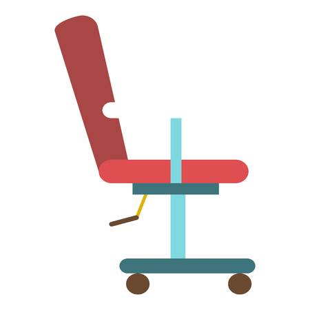 Barber chair icon. Flat illustration of barber chair vector icon for web designのイラスト素材