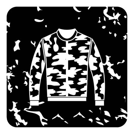 Jacket icon. Grunge illustration of jacket vector icon for webのイラスト素材