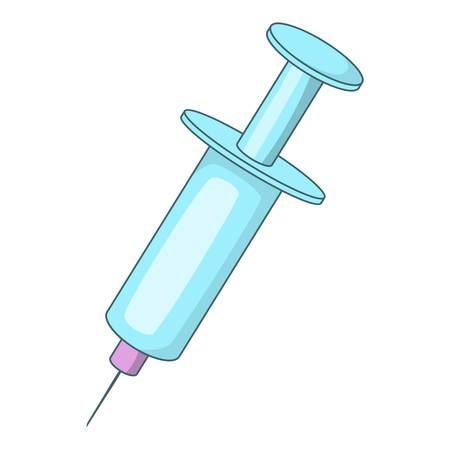 Syringe icon. Cartoon illustration of syringe vector icon for webのイラスト素材