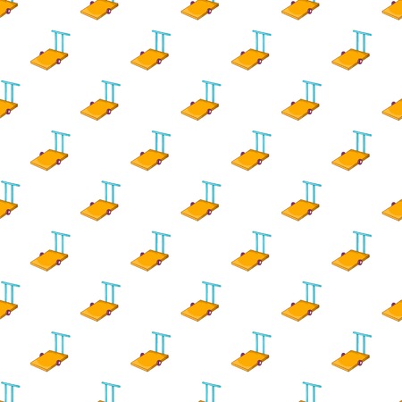 Hand truck pattern. Cartoon illustration of hand truck vector pattern for webのイラスト素材