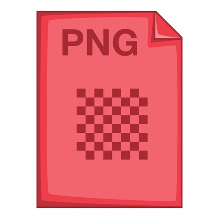 PNG file icon. Cartoon illustration of PNG file vector icon for webのイラスト素材