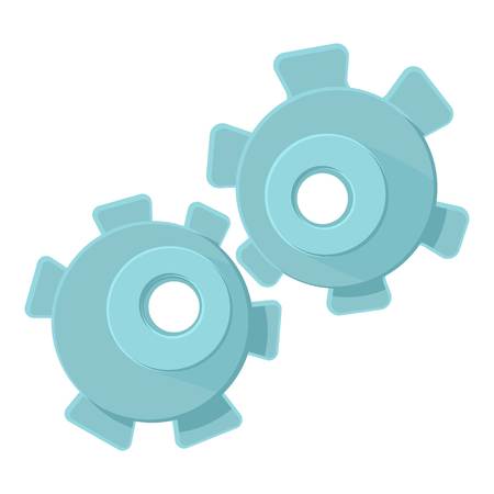 Cogwheel icon. Cartoon illustration of cogwheel vector icon for webのイラスト素材