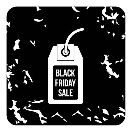 Total black friday icon. Grunge illustration of total black friday vector icon for webのイラスト素材