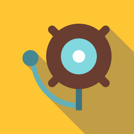 Fire alarm icon. Flat illustration of fire alarm vector icon for webのイラスト素材