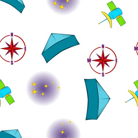 Find way pattern. Cartoon illustration of find way vector pattern for webのイラスト素材