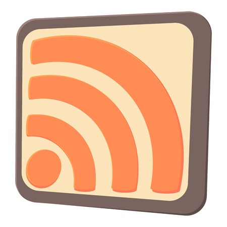 Wireless network sign icon. Cartoon illustration of wireless network sign vector icon for web