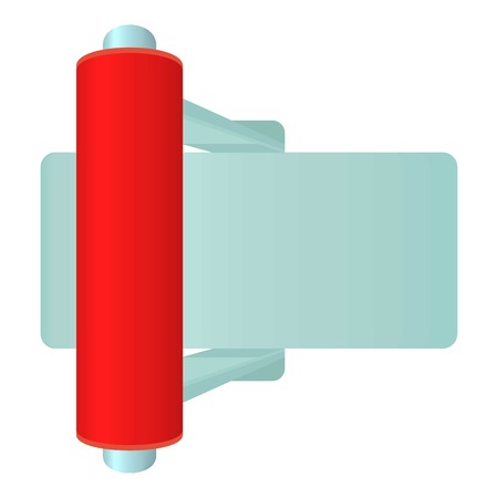 Red toggle switch icon. Cartoon illustration of red toggle switch vector icon for webのイラスト素材