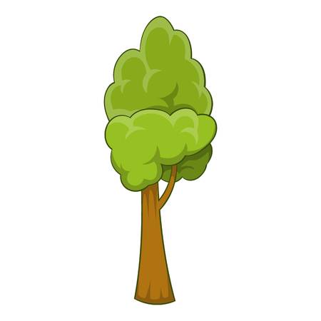 Summer tree icon. Cartoon illustration of summer tree vector icon for webのイラスト素材