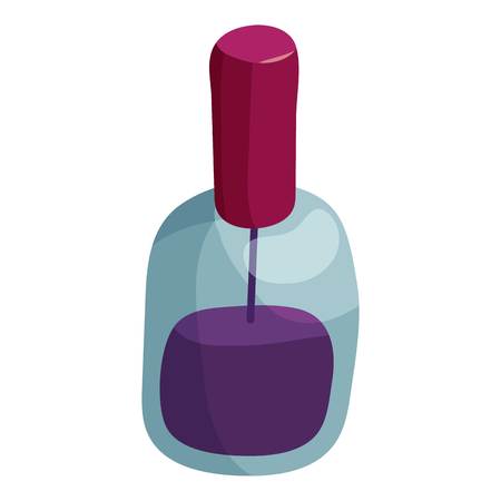 Nail polish icon. Cartoon illustration of nail polish vector icon for webのイラスト素材