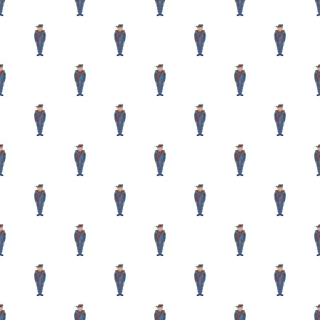 Man in a blue army uniform 19th century pattern. Cartoon illustration of man in a blue army uniform 19th century vector pattern for webのイラスト素材
