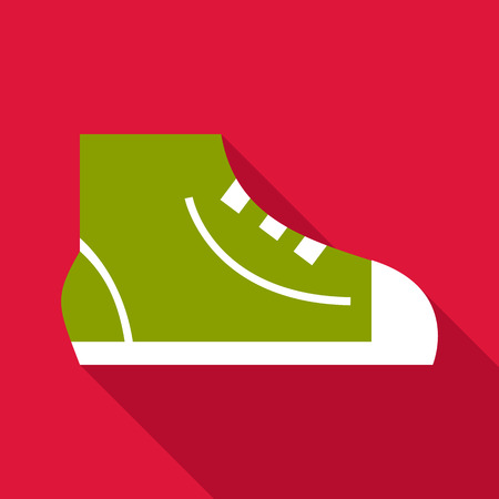 Sneaker icon. Flat illustration of sneaker vector icon for webのイラスト素材