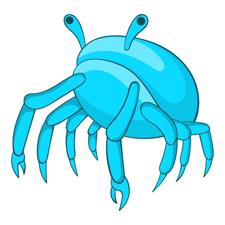 Blue crab icon. Cartoon illustration of crab vector icon for web designのイラスト素材