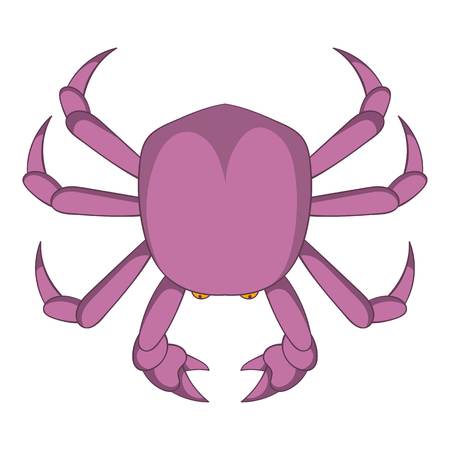 River crab icon. Cartoon illustration of crab vector icon for web designのイラスト素材