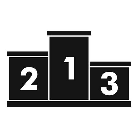 Podium winners icon. Simple illustration of podium winners vector icon for webのイラスト素材