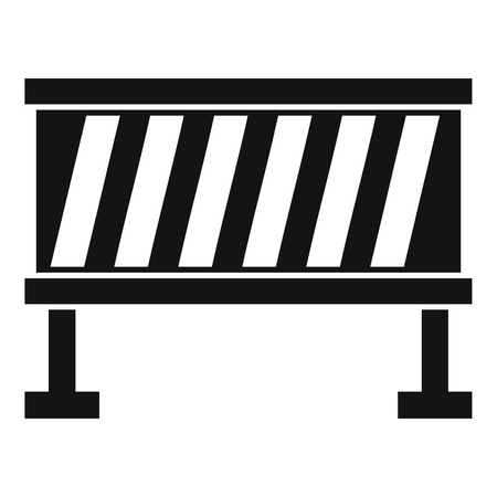 Traffic barrier icon. Simple illustration of traffic barrier bread vector icon for webのイラスト素材