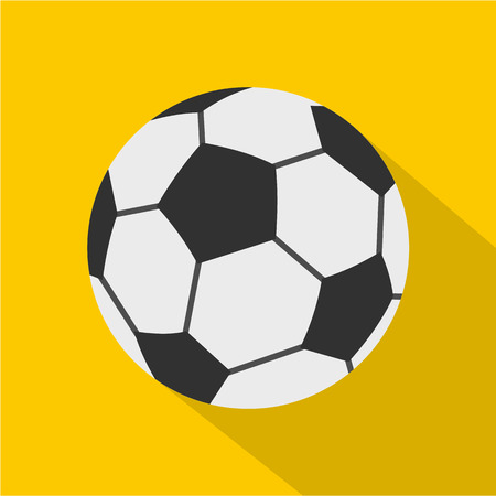 Soccer ball icon. Flat illustration of soccer ball vector icon for webのイラスト素材