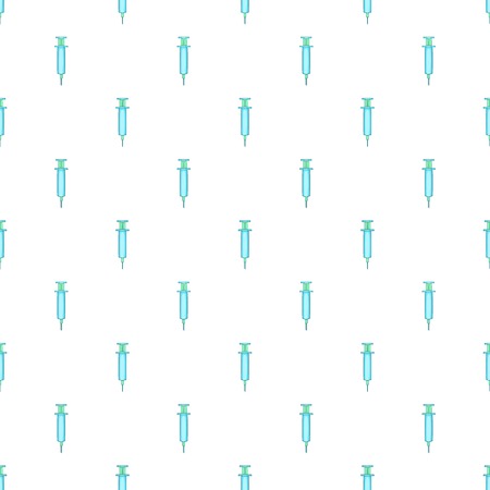Syringe pattern. Cartoon illustration of syringe vector pattern for webのイラスト素材