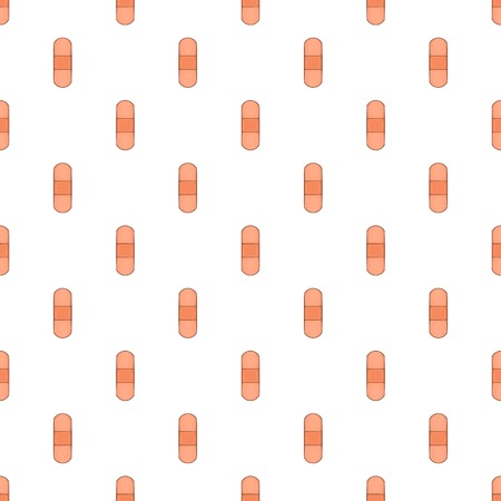 Medical plaster pattern. Cartoon illustration of medical plaster vector pattern for webのイラスト素材