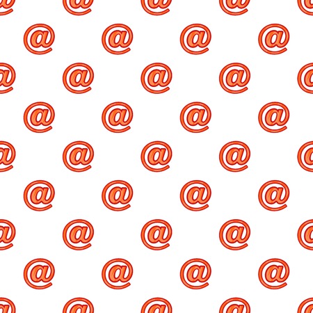 Sign e-mail pattern. Cartoon illustration of sign e-mail vector pattern for webのイラスト素材