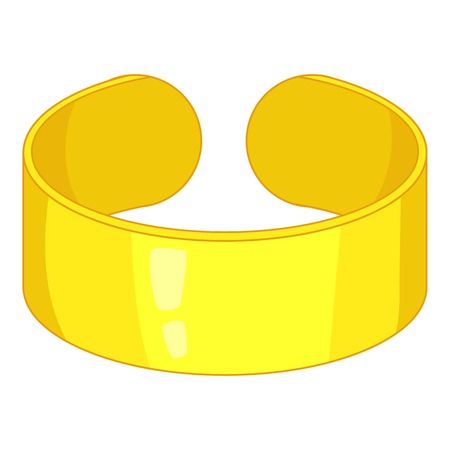 Bracelet icon. Cartoon illustration of bracelet vector icon for web designのイラスト素材
