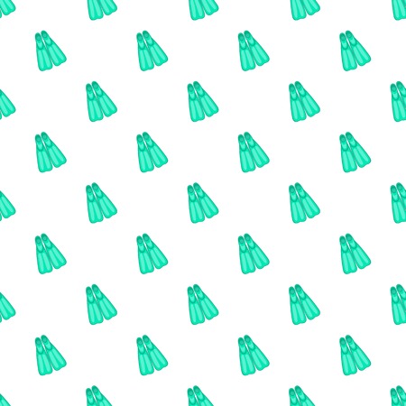 Blue flippers pattern. Cartoon illustration of blue flippers vector pattern for webのイラスト素材