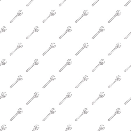 Wrench adjustable spanner pattern. Cartoon illustration of wrench adjustable spanner vector pattern for webのイラスト素材
