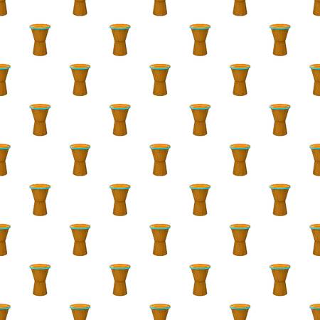 Ethnic drum pattern. Cartoon illustration of ethnic drum vector pattern for webのイラスト素材