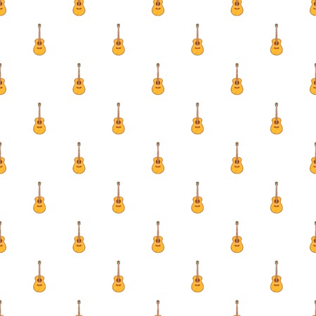 Classical guitar pattern. Cartoon illustration of classical guitar vector pattern for webのイラスト素材