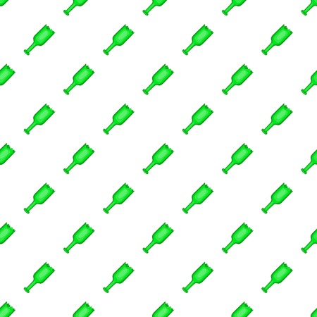 Broken bottle pattern. Cartoon illustration of broken bottle vector pattern for webのイラスト素材
