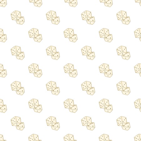 Dice pattern. Cartoon illustration of dice vector pattern for webのイラスト素材
