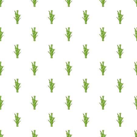 Bamboo pattern. Cartoon illustration of bamboo vector pattern for webのイラスト素材