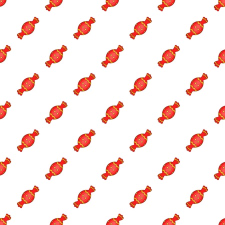 Candy pattern. Cartoon illustration of candy vector pattern for webのイラスト素材