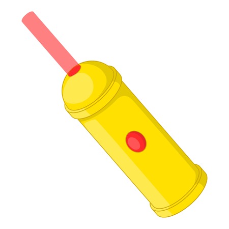 Laser pointer icon. Cartoon illustration of laser pointer vector icon for web designのイラスト素材
