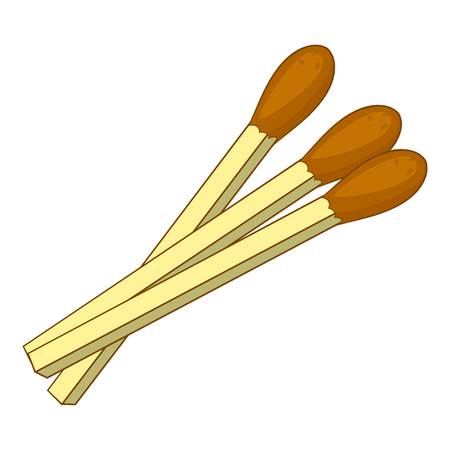 Matches icon. Cartoon illustration of matches vector icon for web designのイラスト素材