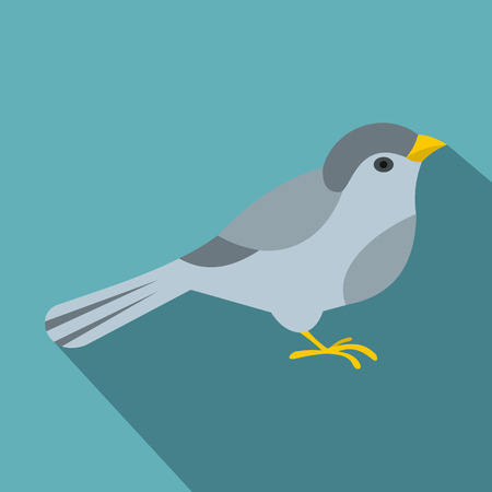 Bird icon. Flat illustration of bird vector icon for webのイラスト素材