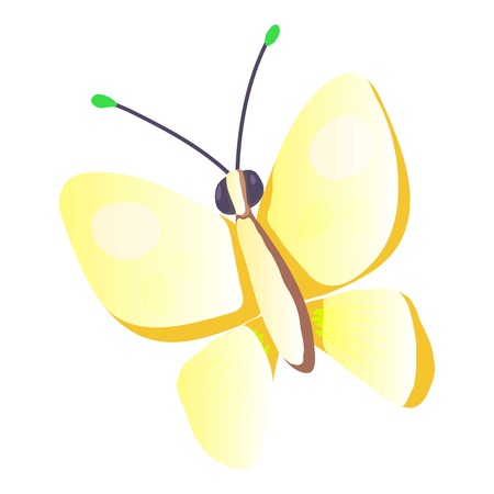 Butterfly icon. Cartoon illustration of butterfly vector icon for webのイラスト素材
