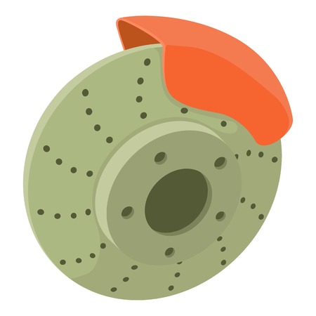 Tire icon. Cartoon illustration of tire vector icon for webのイラスト素材