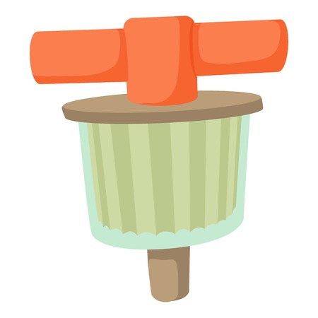 Fuel filter icon. Cartoon illustration of fuel filter vector icon for webのイラスト素材