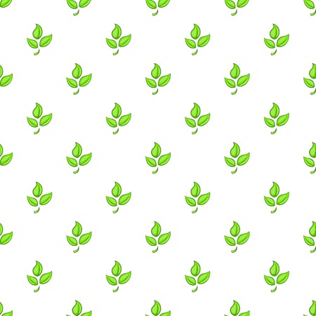 Plant pattern. Cartoon illustration of plant vector pattern for webのイラスト素材