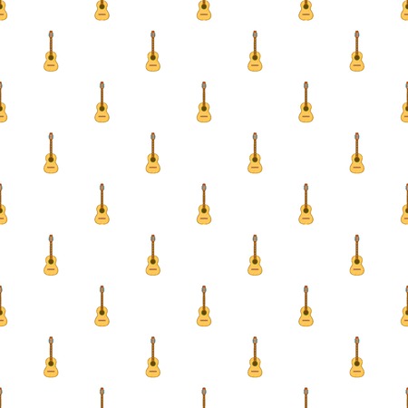 Guitar pattern. Cartoon illustration of guitar vector pattern for webのイラスト素材
