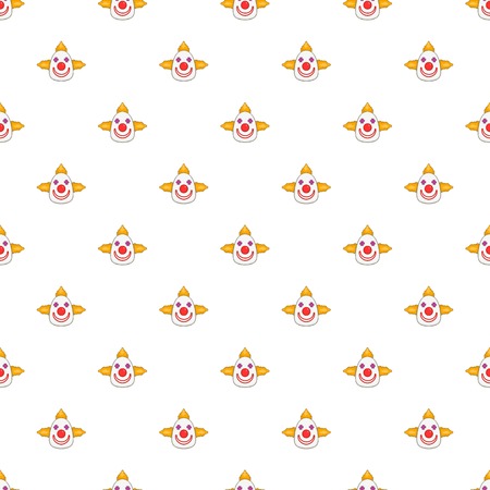 Clown pattern. Cartoon illustration of clown vector pattern for webのイラスト素材