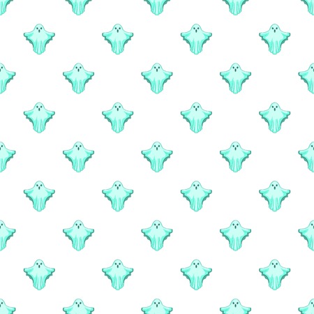 Ghost pattern. Cartoon illustration of ghost vector pattern for webのイラスト素材