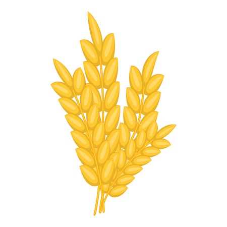 Bunch of wheat icon. Cartoon illustration of bunch of wheat vector icon for web designのイラスト素材